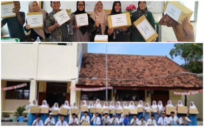 PEMBERIAN HADIAH PADA BAPAK IBU GURU DAN SISWA