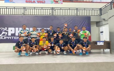 RAIH PRESTASI LAGI DARI CABANG  BOLA VOLI PUTRA  SMAN 1 KASIMAN