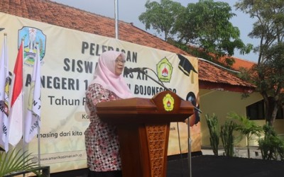 PELEPASAN SISWA KELAS XII SMA NEGERI 1 KASIMAN BOJONEGORO TAHUN PELAJARAN 2024/2025