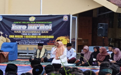 Perayaan Isra Miraj SMA N 1 kasiman TA. 2022/2023